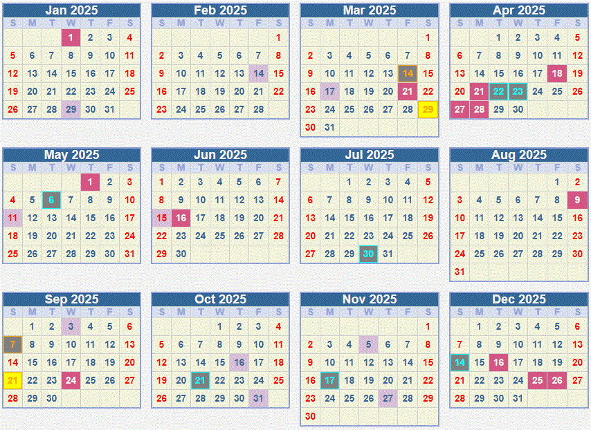 CALENDAR 2025 School Terms And Holidays South Africa